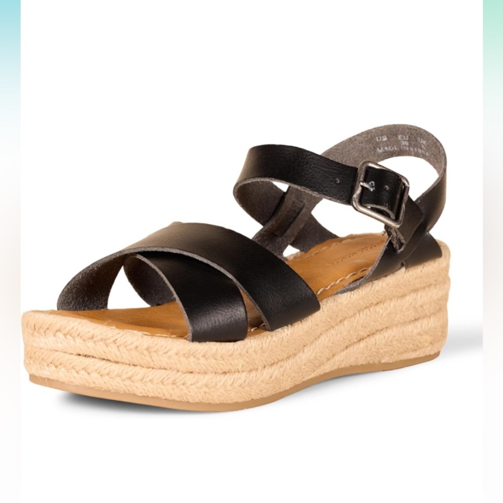 Amazon Essentials Women's Flatform Espadrille Sandal